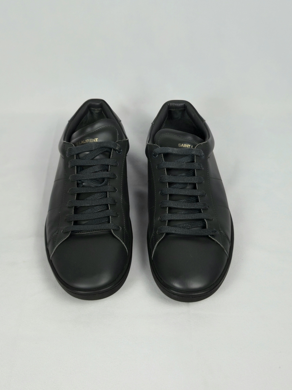Saint Laurent SL/01 Gray Leather Low-Top Sneakers | US 10.5/EU 43.5 | Dust Bag - Picture 6 of 12